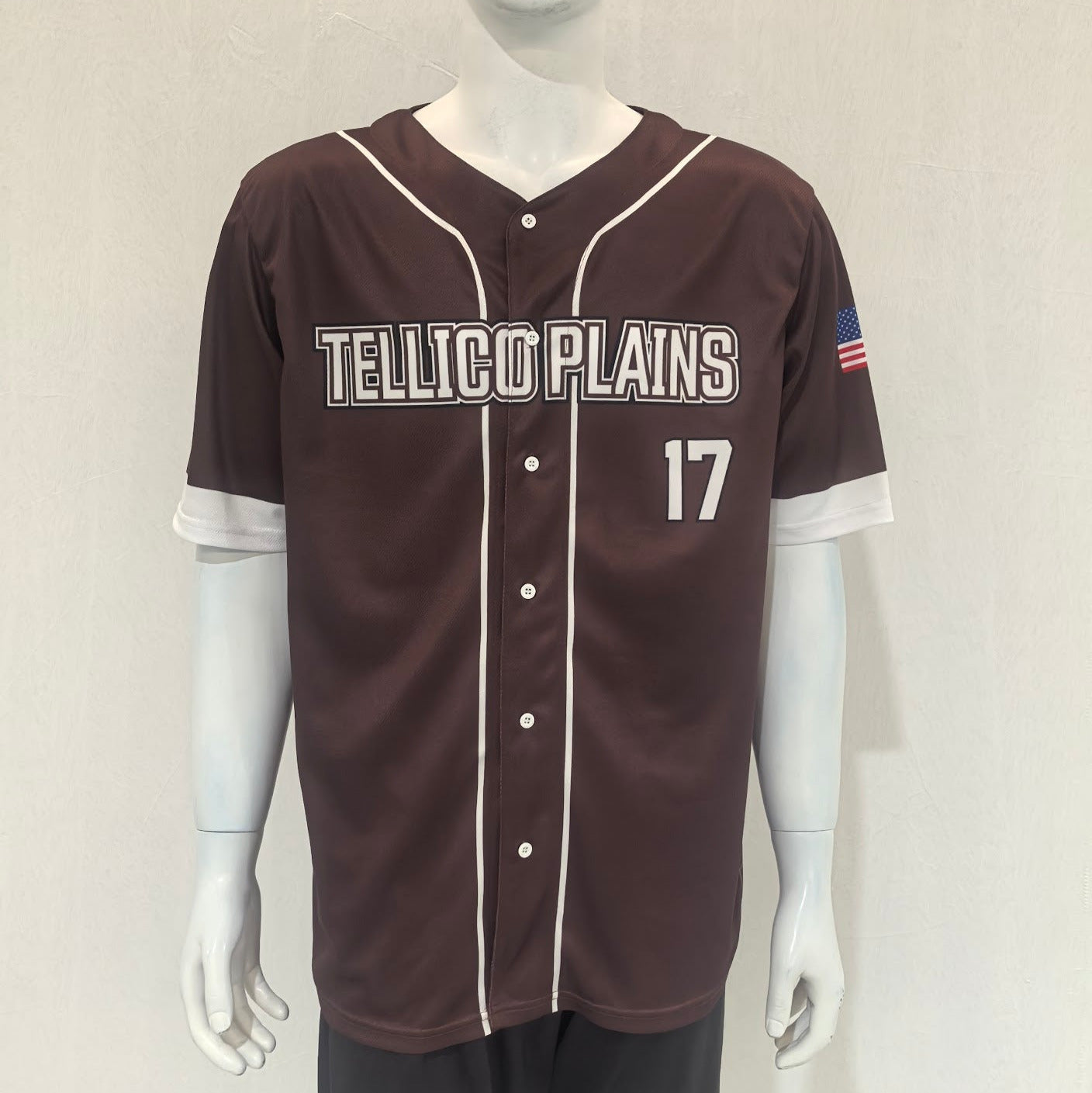 Custom Performance Full Button Baseball Jersey