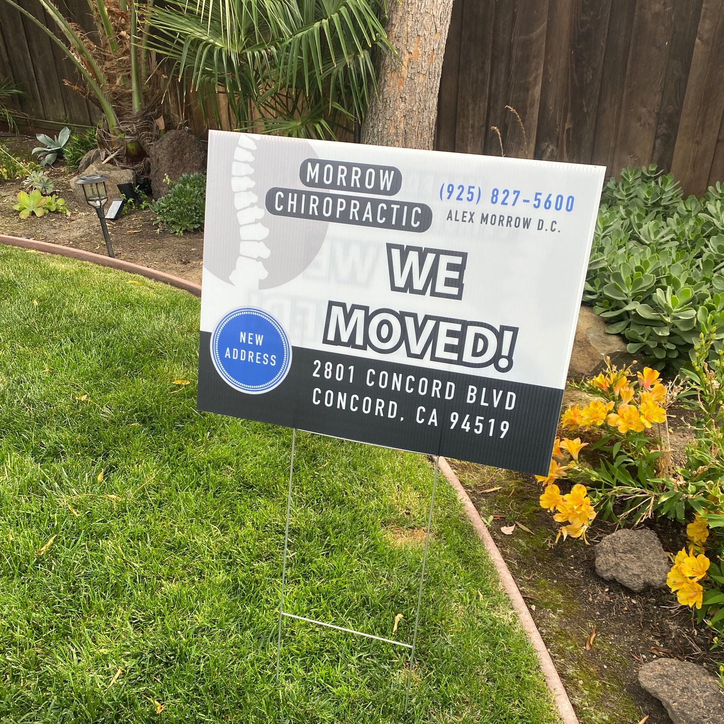 Custom Yard Sign with H Stake