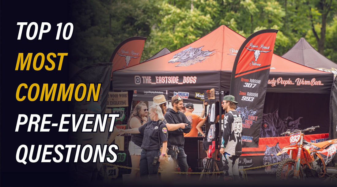 10 Most Common Questions Before Your Next Event (Custom Canopy Tent FAQ)