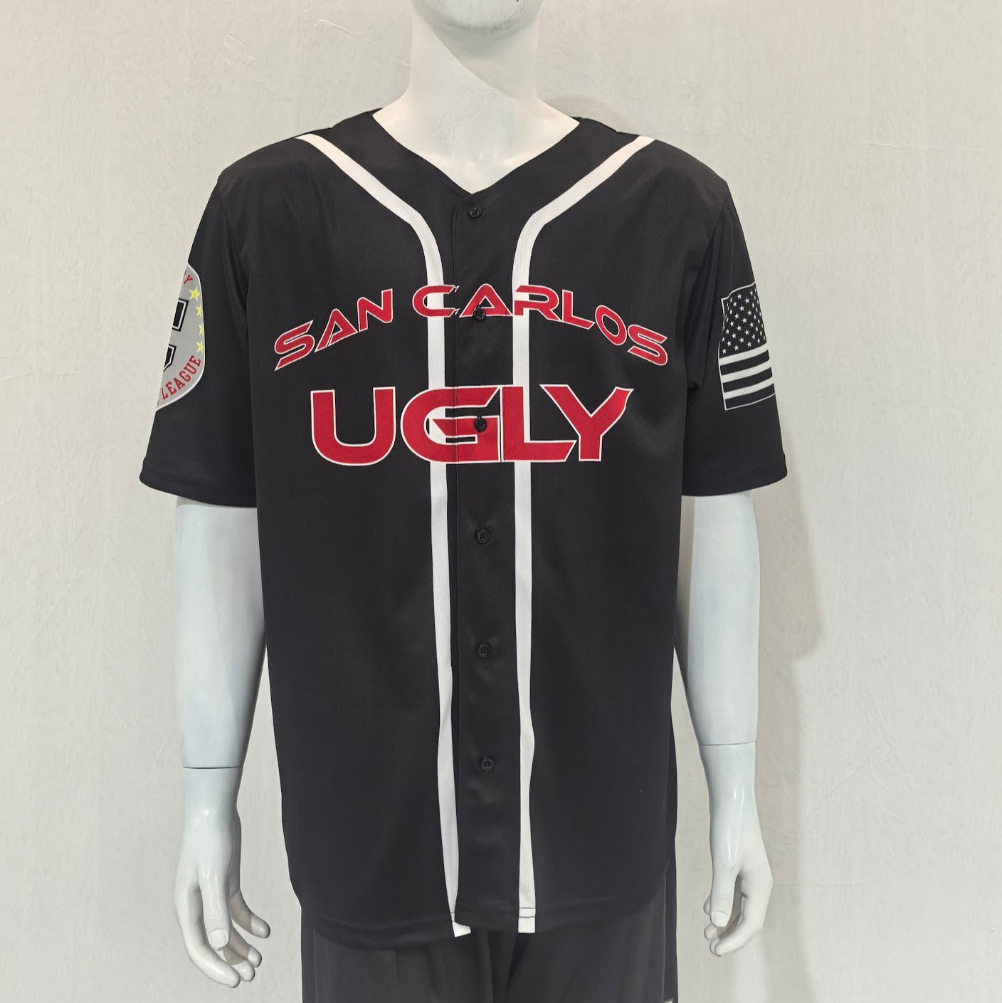 Custom Performance Full Button Baseball Jersey