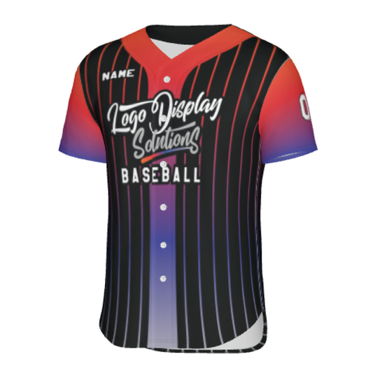 Custom Performance Full Button Baseball Jersey