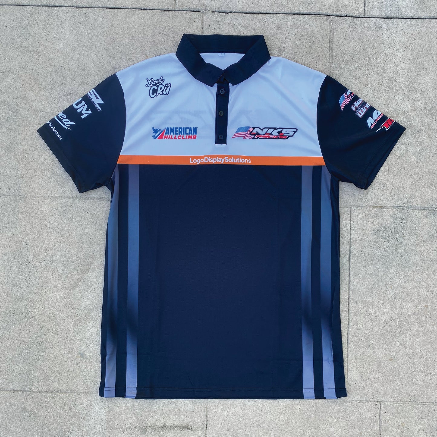 Custom Performance Polo Shirt Logodisplaysolutions
