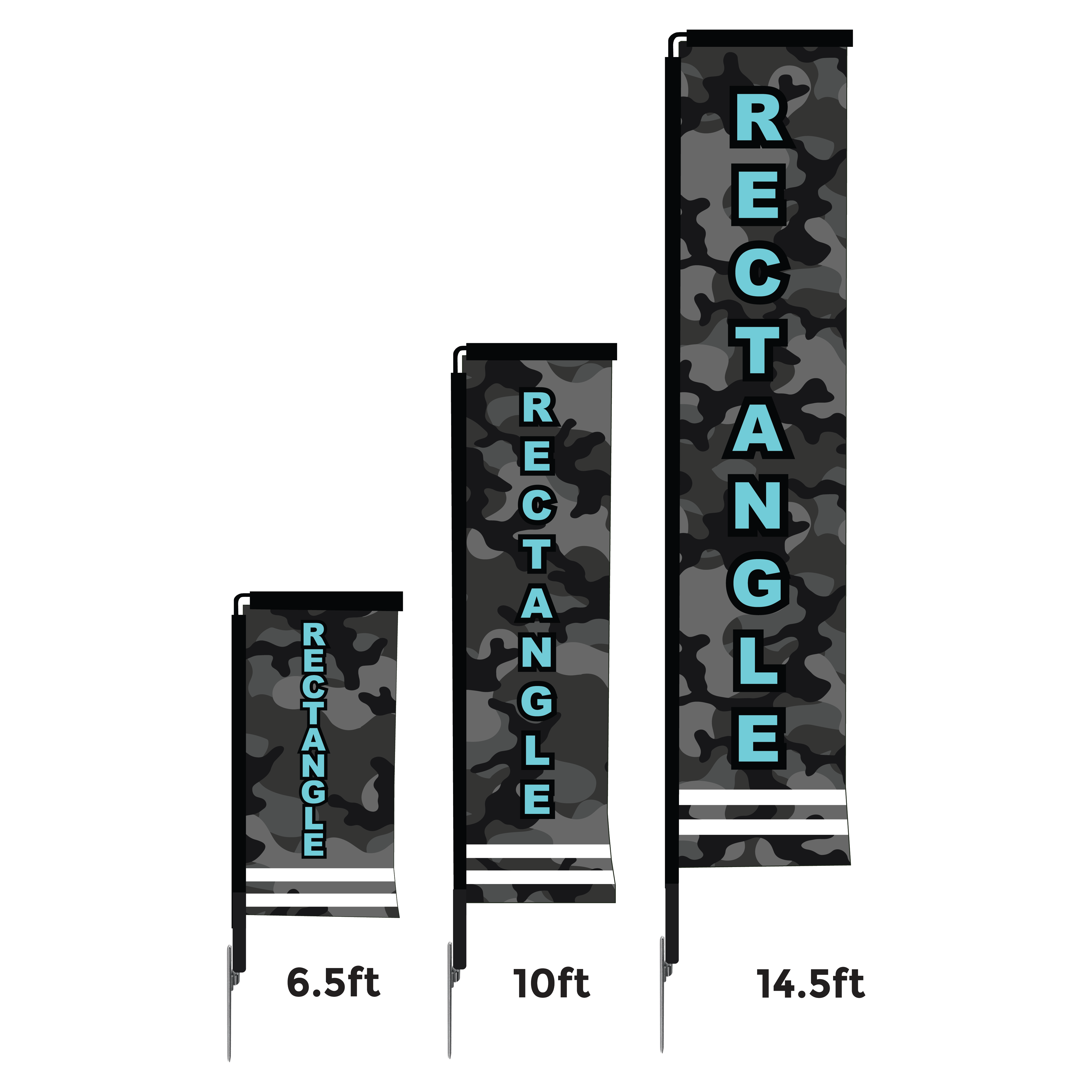 Custom Rectangle Flags – logodisplaysolutions